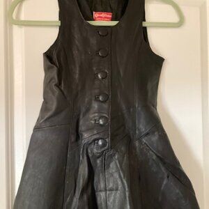Girl's REAL leather jumper - Size 7